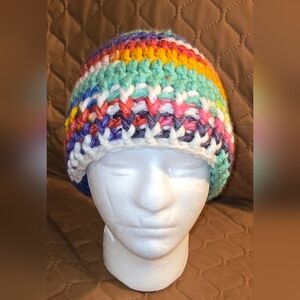 Handmade Multicolor Chunky Knit Beanie